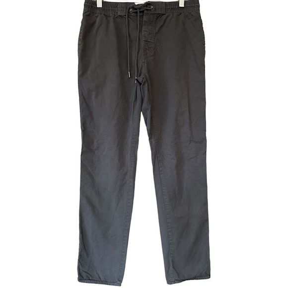 Linksoul Golf Gray Drawstring Elastic Waist Cotton Slim Straight‎ Pants Mens S - Picture 1 of 5